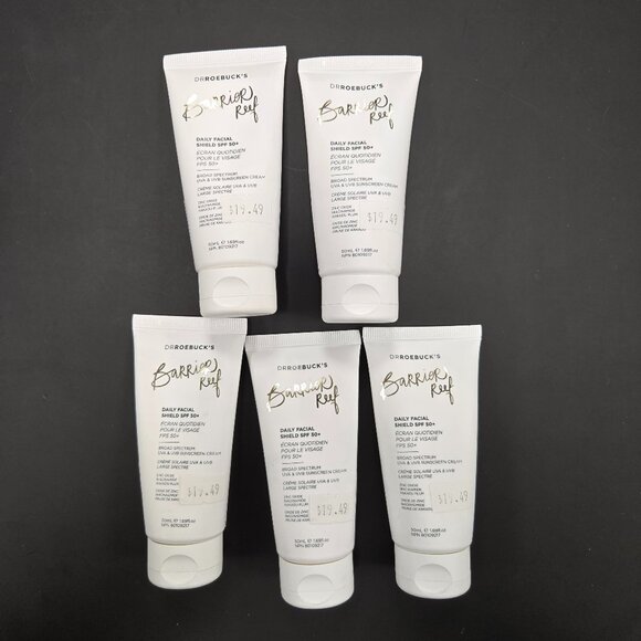 Dr Roebuck's Barrier Reef Daily Facial Shield SPF 50+. 5 X 50ml - Picture 1 of 3